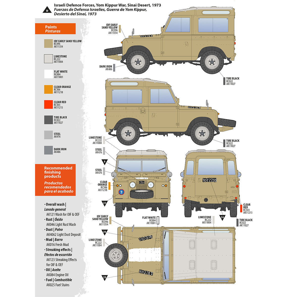 AK Interactive 1/35 Land Rover 88 Series IIA -Station Wagon Plastic Model Kit AK Interactive