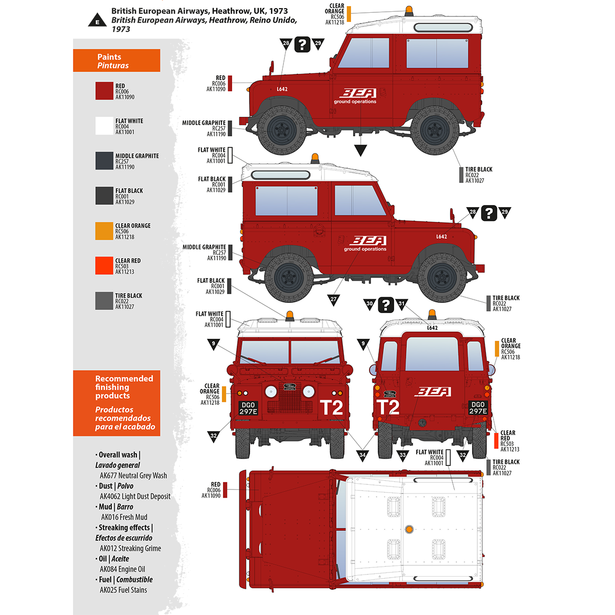 AK Interactive 1/35 Land Rover 88 Series IIA -Station Wagon Plastic Model Kit AK Interactive
