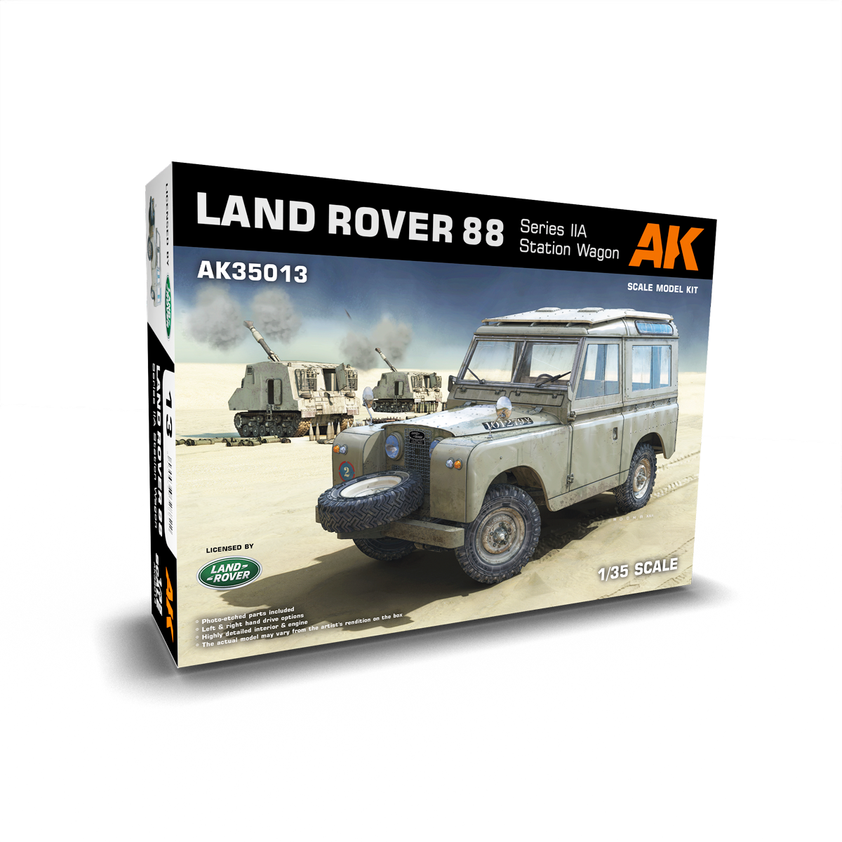 AK Interactive 1/35 Land Rover 88 Series IIA -Station Wagon Plastic Model Kit AK Interactive