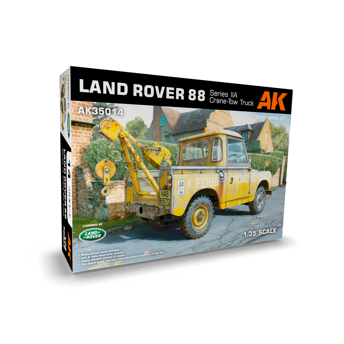 AK Interactive 1/35 Land Rover 88 Series IIA -Crane / Tow Truck Plastic Model Kit AK Interactive