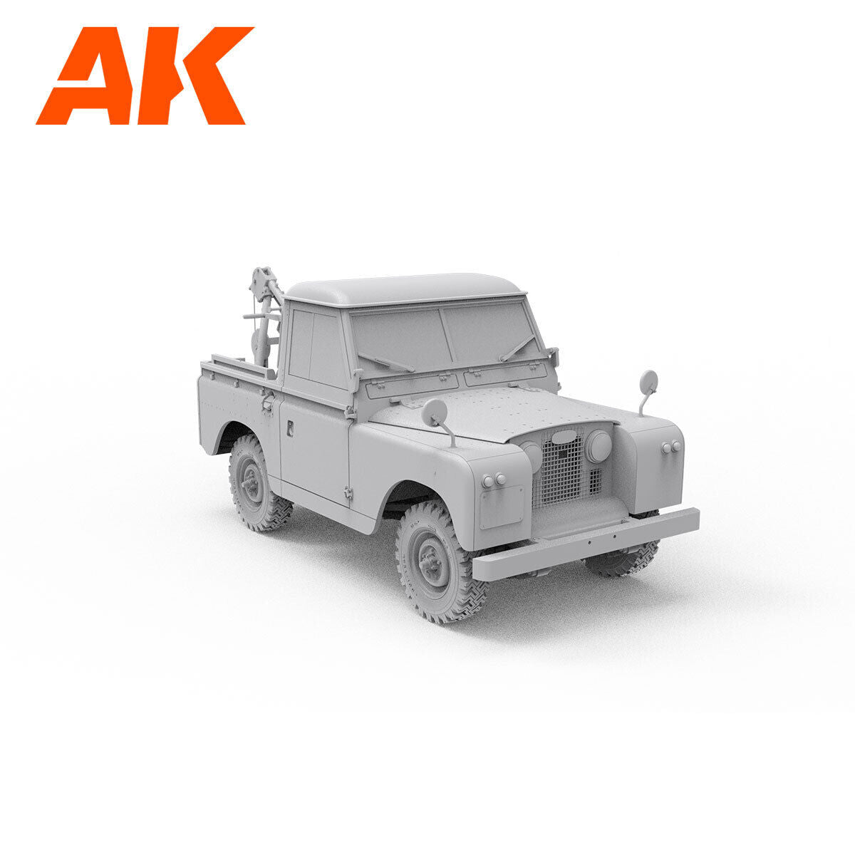 AK Interactive 1/35 Land Rover 88 Series IIA -Crane / Tow Truck Plastic Model Kit AK Interactive