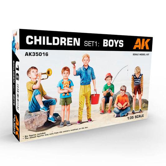 AK Interactive 1/35 Children Set 1: Boys Plastic Model Kit AK Interactive