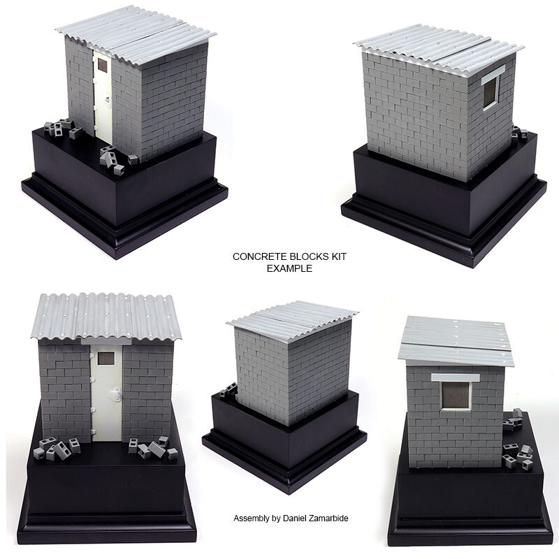 AK Interactive 1/35 Concrete Blocks Kit Scale Plastic Model Kit AK Interactive