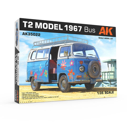 AK Interactive 1/35 T2 Model 1967 BUS Plastic Model Kit AK Interactive