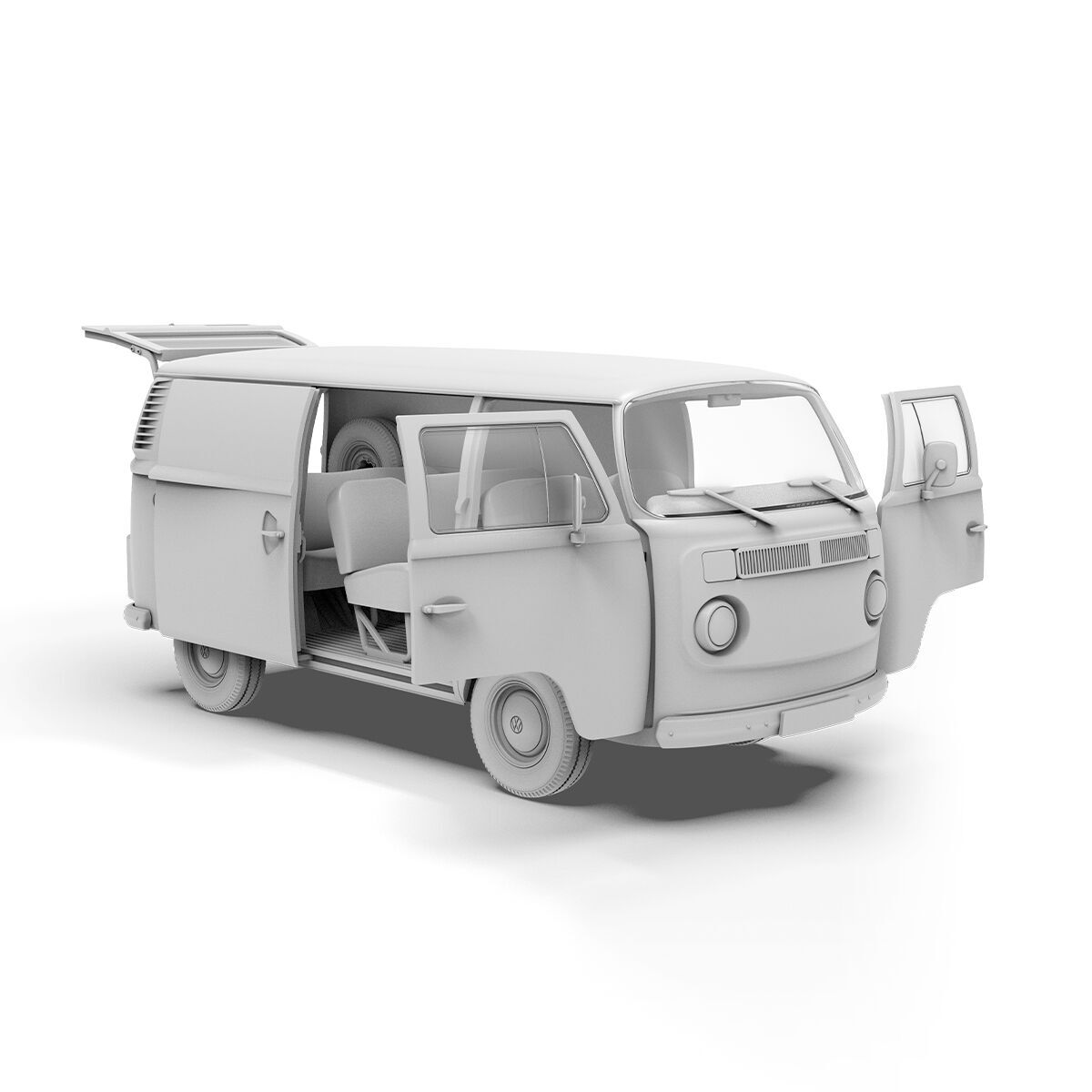 AK Interactive 1/35 T2 Model 1972 Commercial Van Plastic Model Kit AK Interactive
