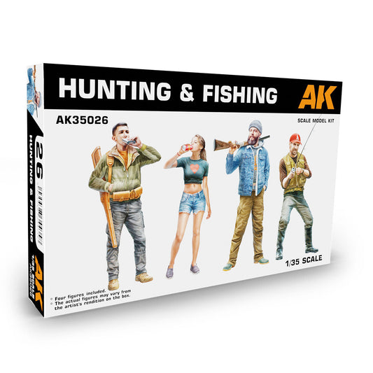 AK Interactive 1/35 Hunting & Fishing Scale Plastic Model Kit AK Interactive