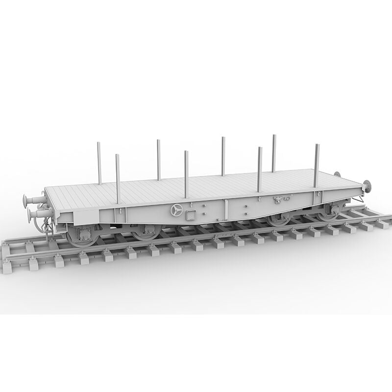 AK Interactive 1/35 German Railway Schwerer Plattformwagen Tyme SSYS Plastic Model Kit AK Interactive