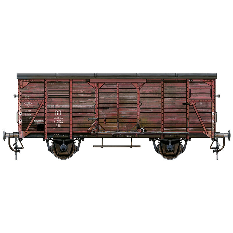 AK Interactive 1/35 German Railway Covered G10 Wagon Gedeckter Guterwagen G10 Plastic Model Kit AK Interactive