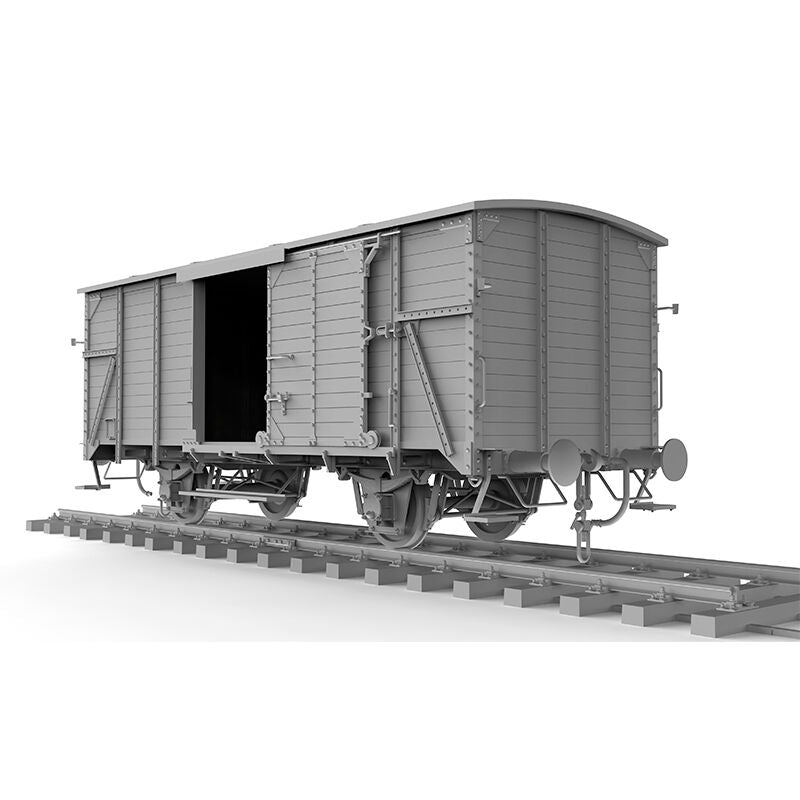 AK Interactive 1/35 German Railway Covered G10 Wagon Gedeckter Guterwagen G10 Plastic Model Kit AK Interactive
