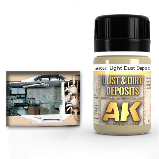 AK Interactive Weathering: Light Dust Deposit 35ml Enamel Paint AK Interactive