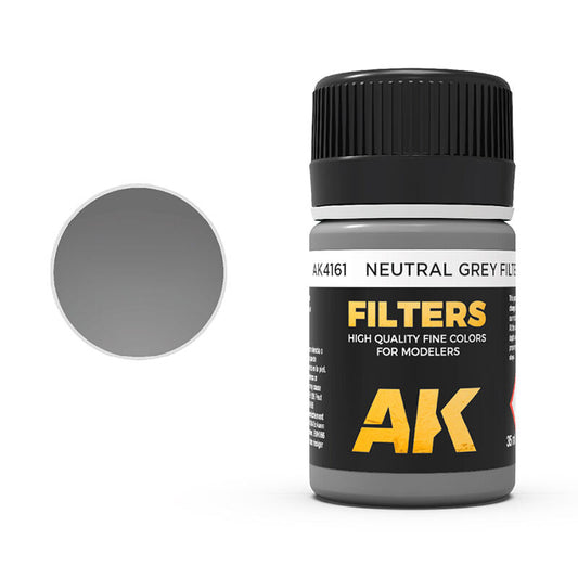 AK Interactive Weathering: Neutral Grey Filter 35ml Enamel Paint AK Interactive