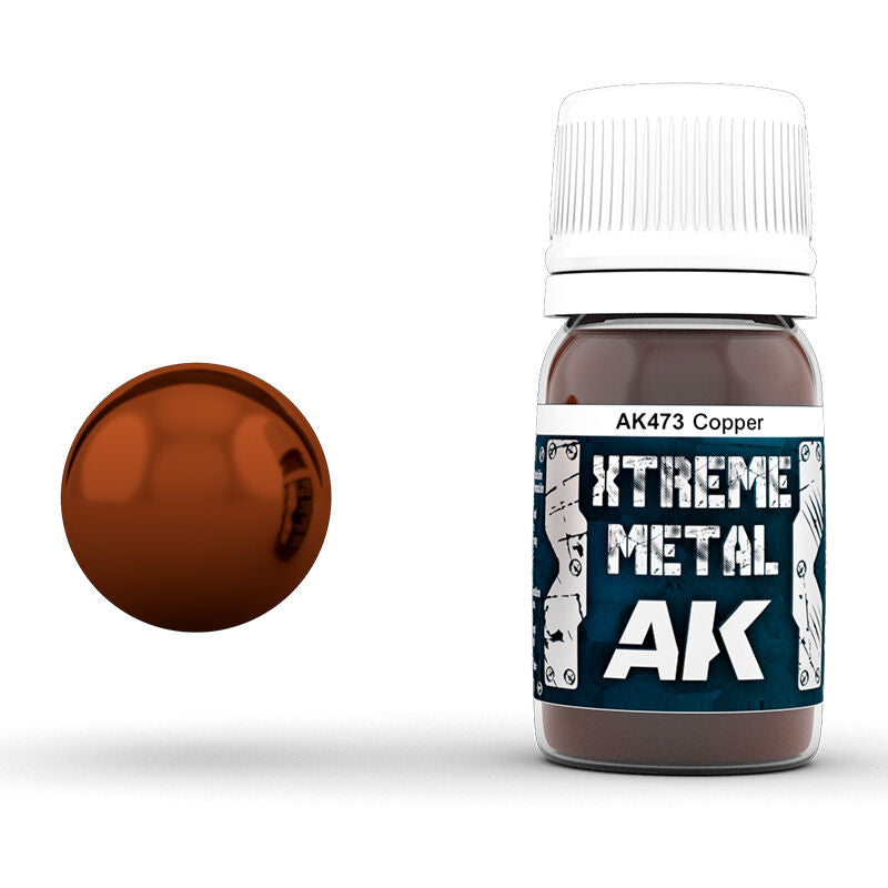 AK Interactive Xtreme Metal Copper Enamel Paint 30ml AK Interactive