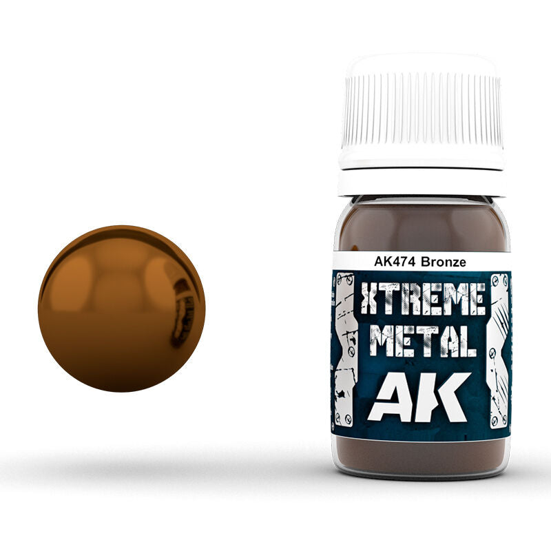 AK Interactive Xtreme Metal Bronze Enamel Paint 30ml AK Interactive