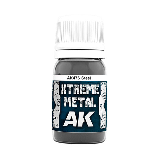 AK Interactive Xtreme Metal Steel Enamel Paint 30ml AK Interactive