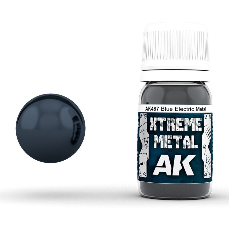 AK Interactive Xtreme Metal Metalic Blue Enamel Paint 30ml AK Interactive
