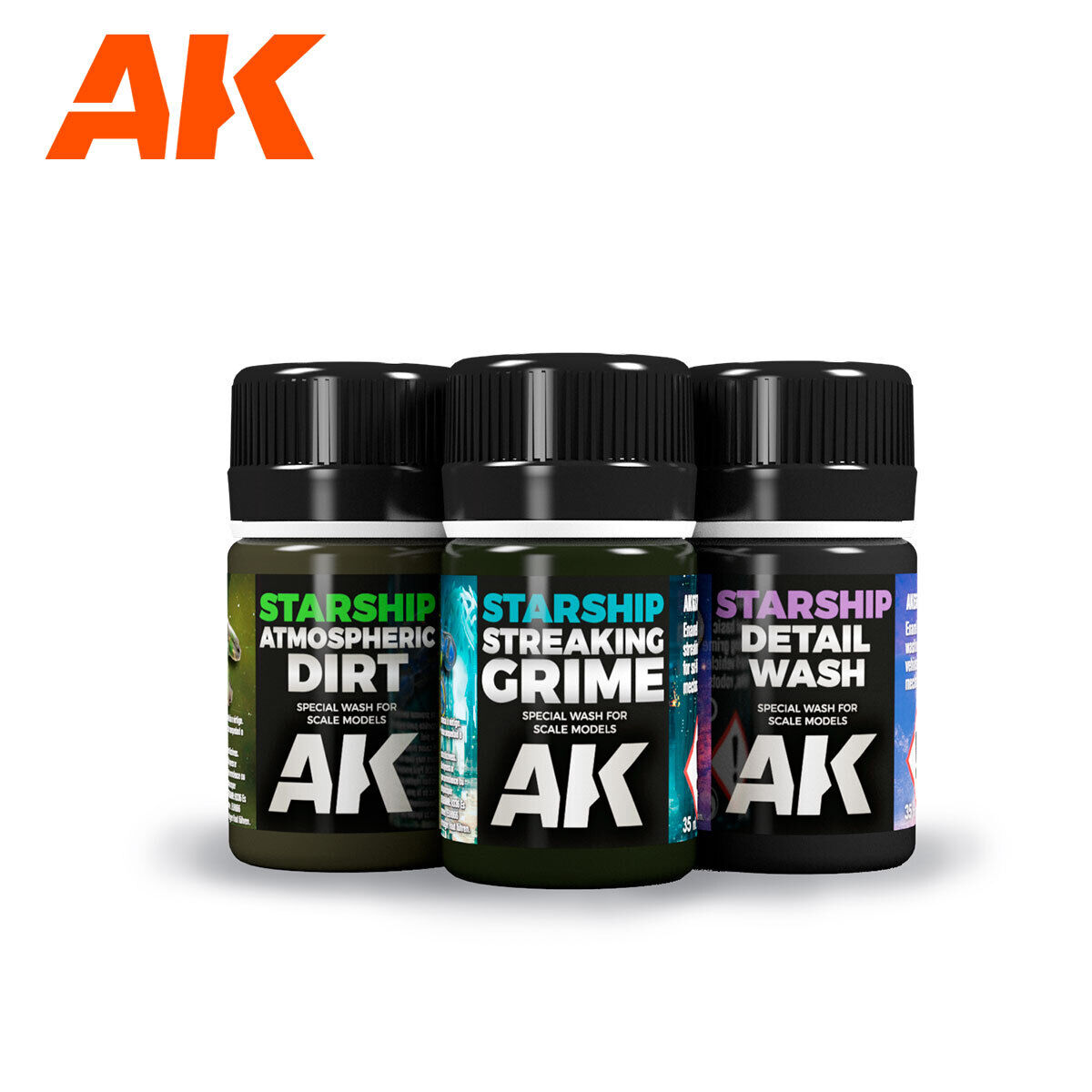 AK Interactive Weathering: Sci Fi Enamel Paint Set AK Interactive