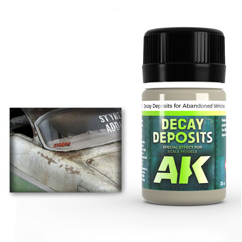 AK Interactive Weathering: Decay Deposit For Abandoned Vehicles 35ml Enamel Paint AK Interactive