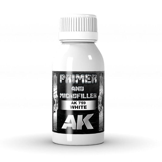 AK Interactive White Primer And Microfiller 100ml AK Interactive