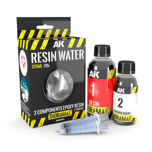 AK Interactive Dioramas: Resin Water 2-Components Epoxy Resin - 375ml AK Interactive