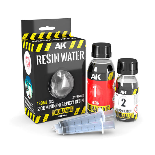 AK Interactive Dioramas: Resin Water 2-Components Epoxy Resin - 180ml AK Interactive