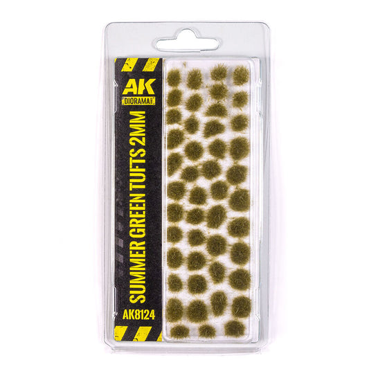 AK Interactive Dioramas: Summer Green Tufts 2mm AK Interactive