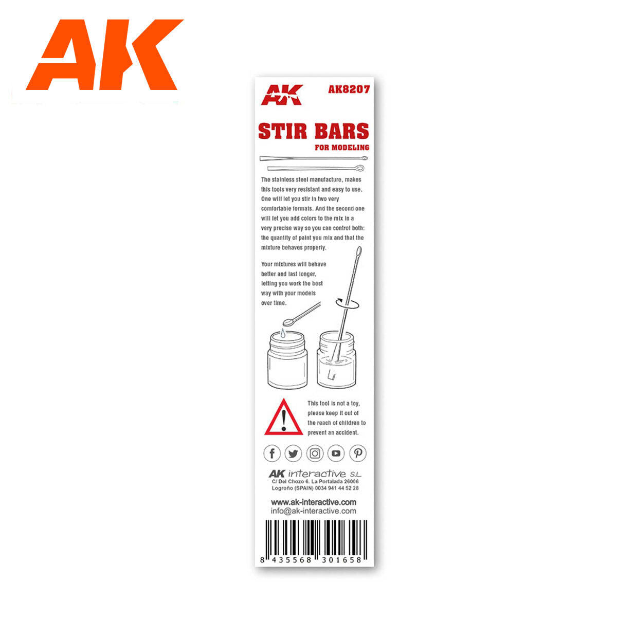 AK Interactive Modelling Stirring Bars AK Interactive