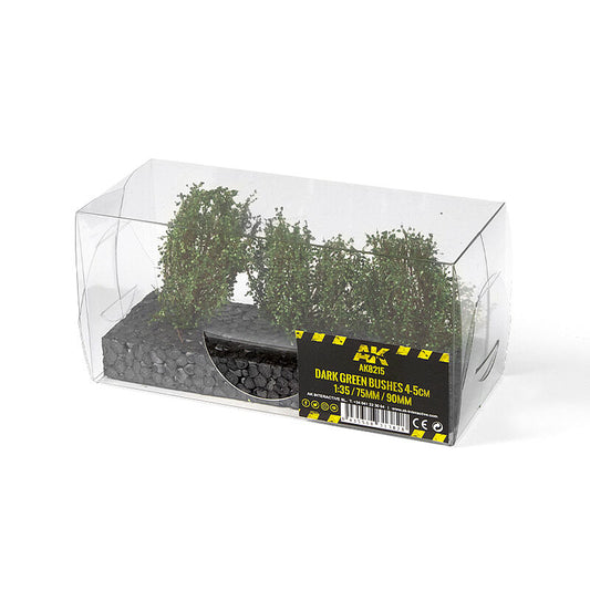 AK Interactive Dioramas: Dark Green Bushes 4-6cm -1:35 / 75 mm / 90 mm AK Interactive