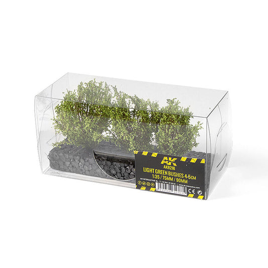 AK Interactive Dioramas: Light Green Bushes 4-6cm -1:35 / 75 mm / 90 mm AK Interactive