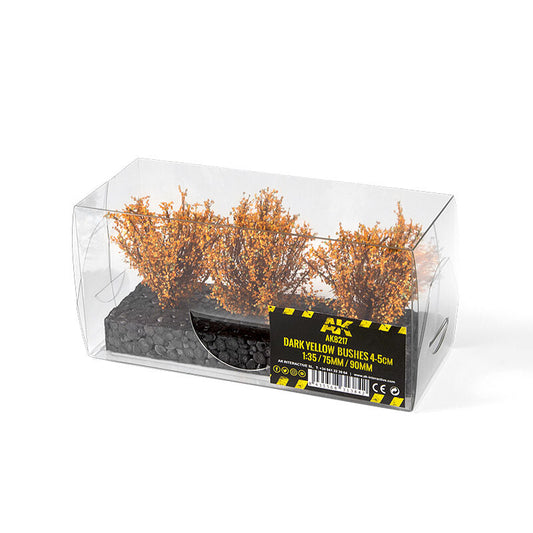 AK Interactive Dioramas: Dark Yellow Bushes 4-6cm -1:35 / 75 mm / 90 mm AK Interactive