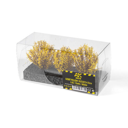 AK Interactive Dioramas: Light Yellow Bushes 4-6cm -1:35 / 75 mm / 90 mm AK Interactive