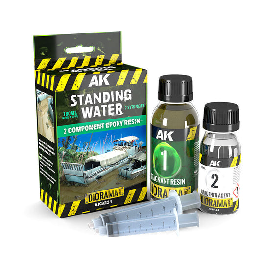 AK Interactive Dioramas: Resin Stagnant Water Components Epoxy Resin 180ml AK Interactive