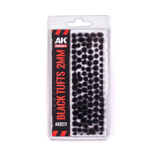 AK Interactive Black - Fantasy Tufts 2mm AK Interactive