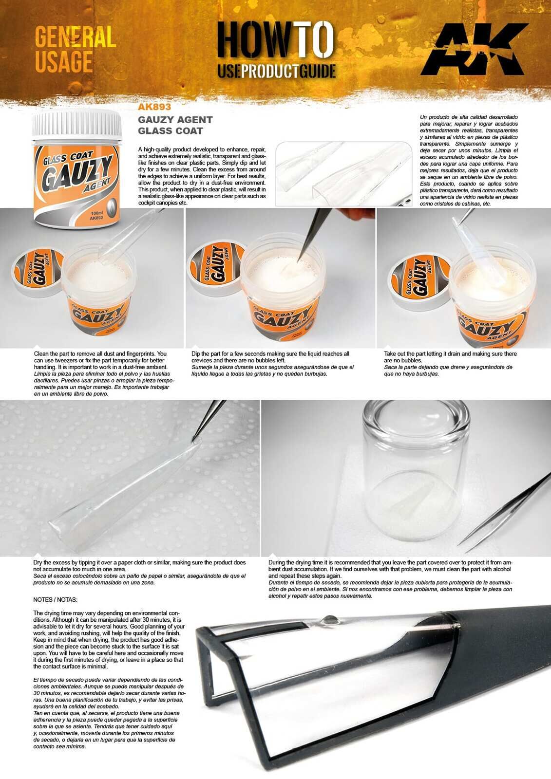 AK Interactive Gauzy Agent Glass Coat AK Interactive