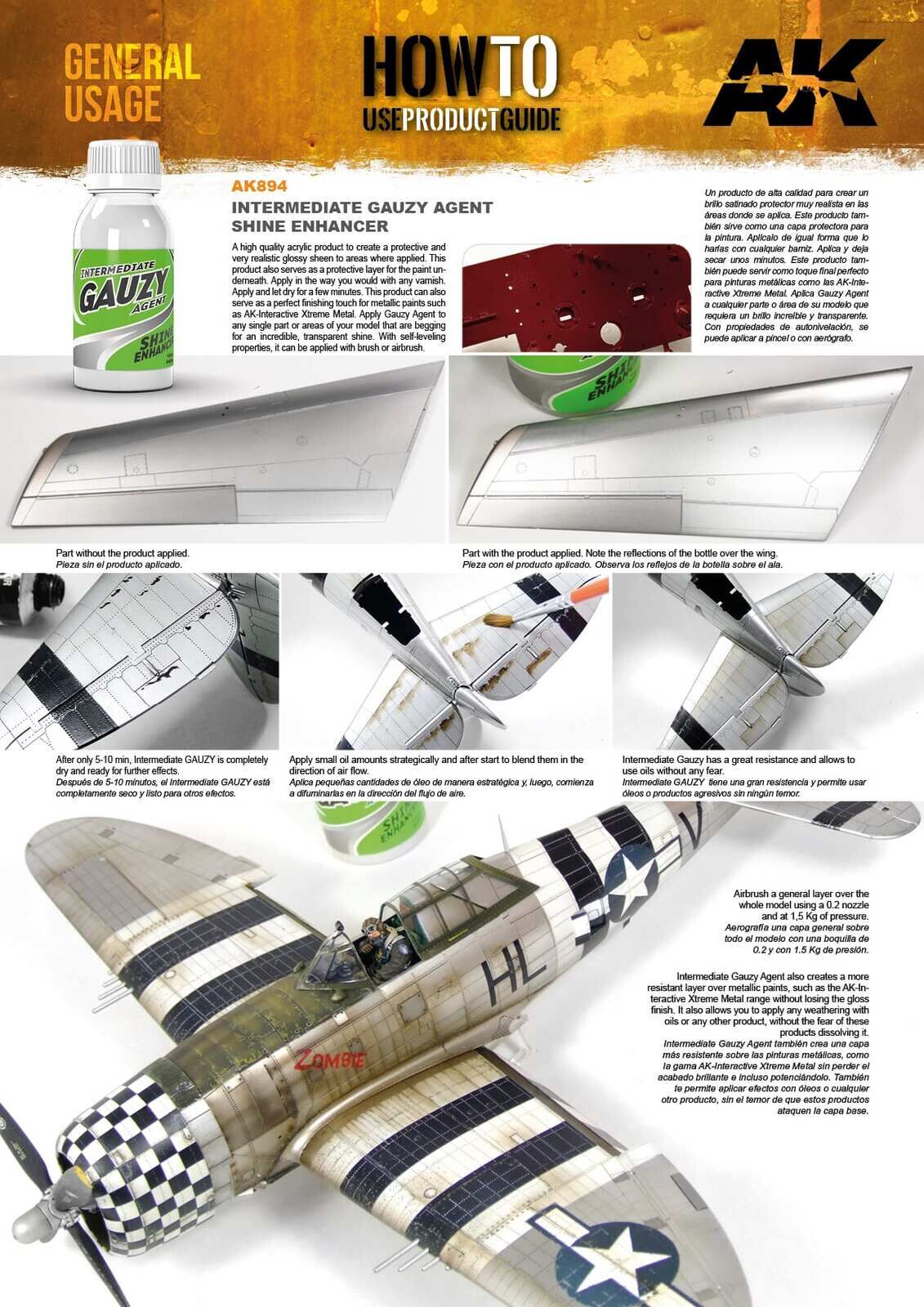 AK Interactive Intermediate Gauzy Agent Shine Enhancer AK Interactive