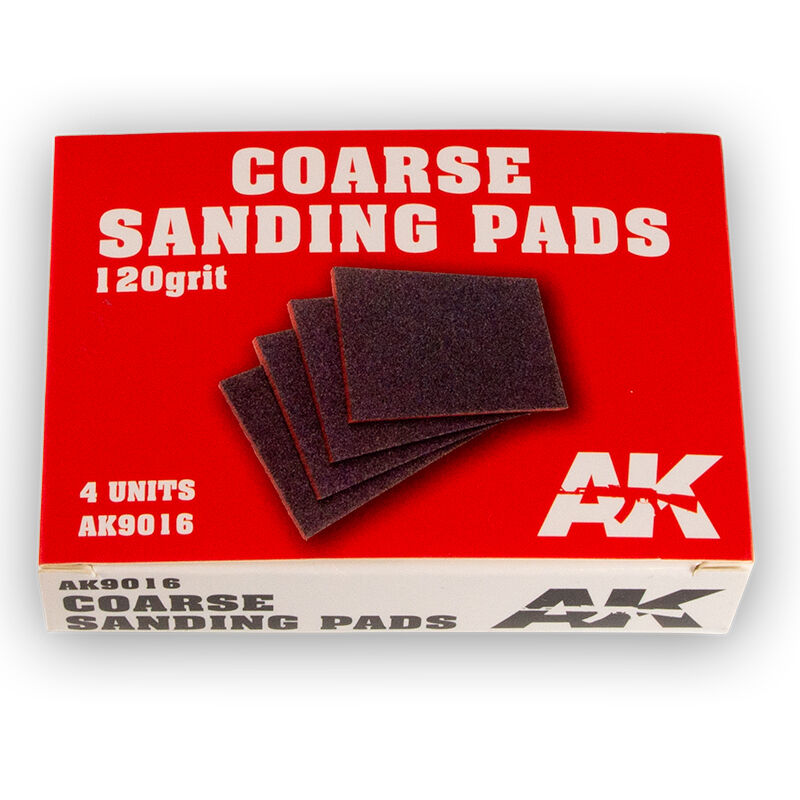 AK Interactive Coarse Sanding Pads 120 grit. 4 units AK Interactive