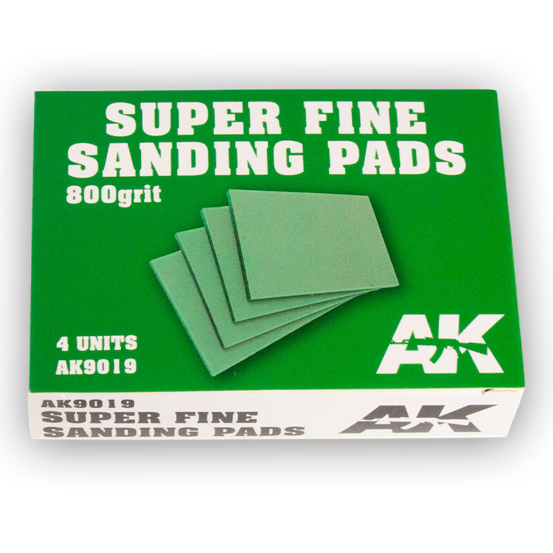 AK Interactive Super Fine Sanding Pads 800 grit. 4 units AK Interactive