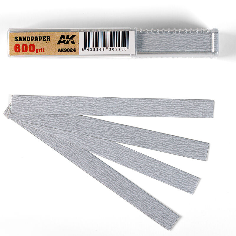 AK Interactive Dry Sandpaper 600 grit x 50 units AK Interactive