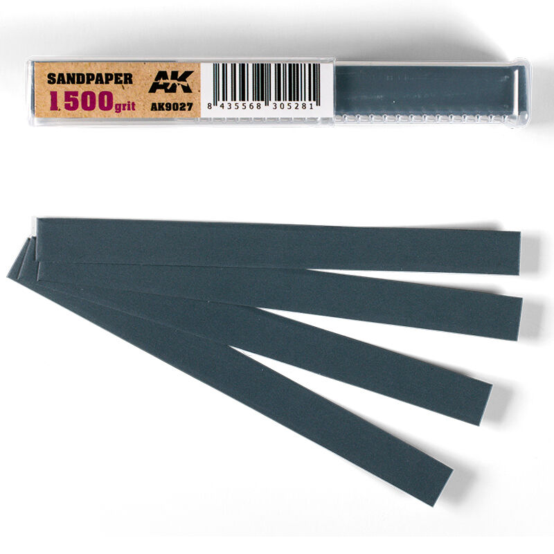AK Interactive Wet Sandpaper 1500 grit x 50 units AK Interactive
