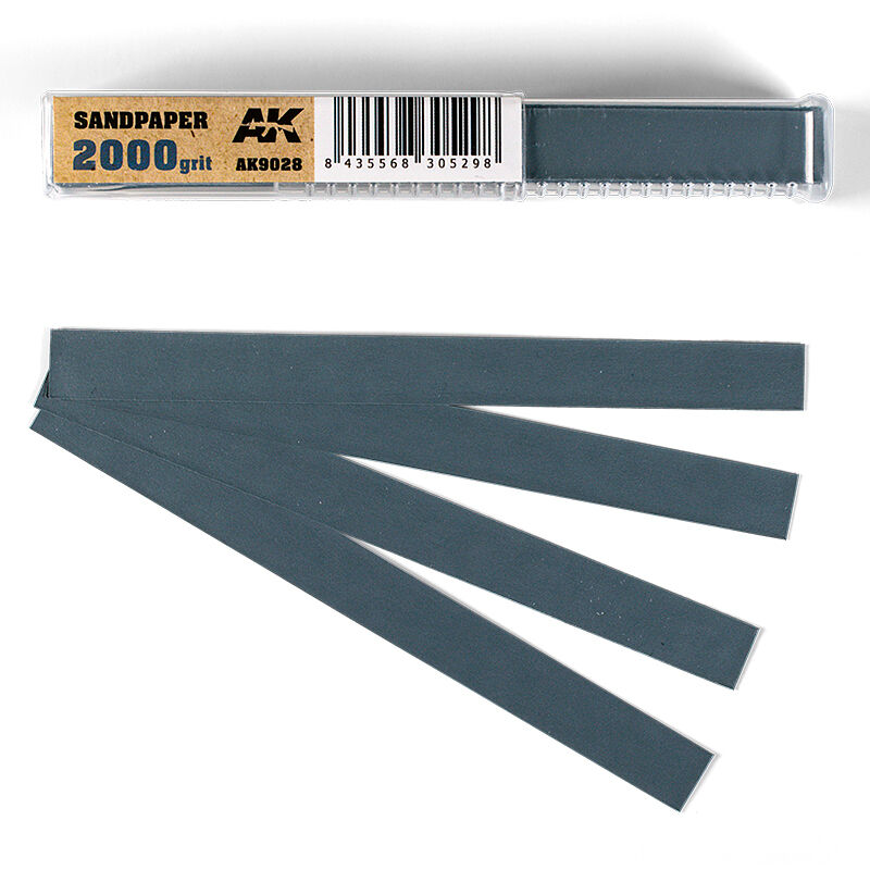 AK Interactive Wet Sandpaper 2000 grit x 50 units AK Interactive