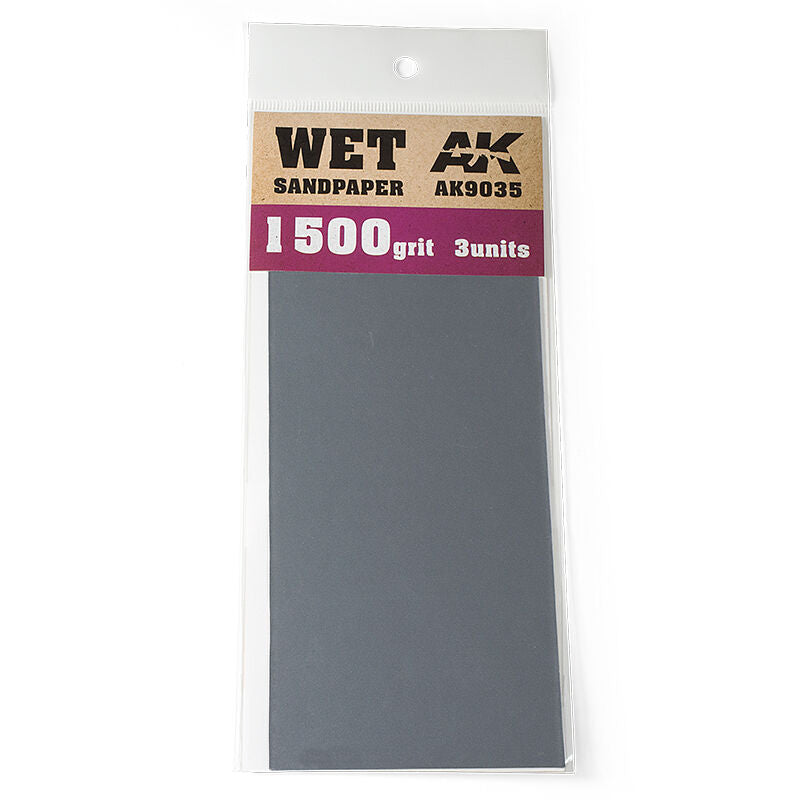AK Interactive Wet Sandpaper 1500 Grit. 3 units AK Interactive