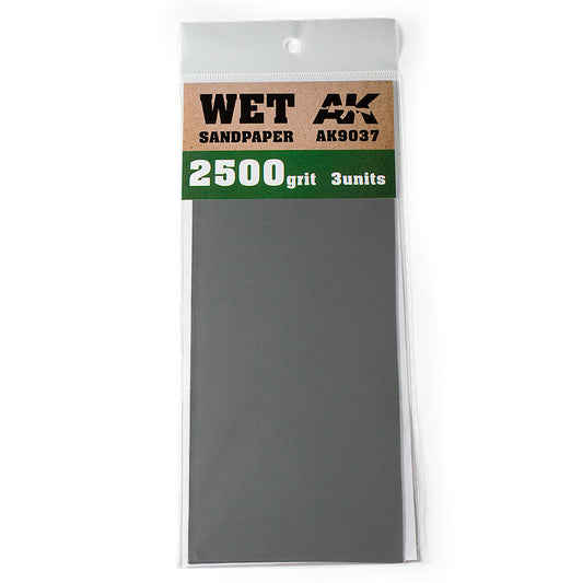 AK Interactive Wet Sandpaper 2500 Grit. 3 units AK Interactive