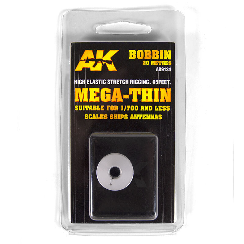 AK Interactive Elastic Rigging Bobbin Mega-Thin AK Interactive