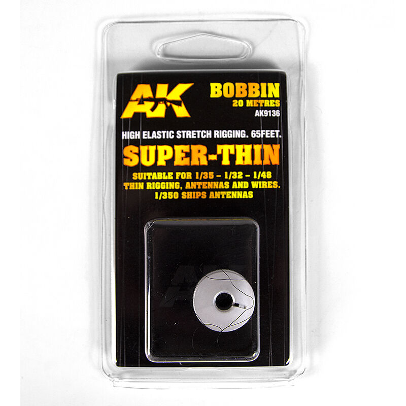 AK Interactive Elastic Rigging Bobbin Super-Thin AK Interactive