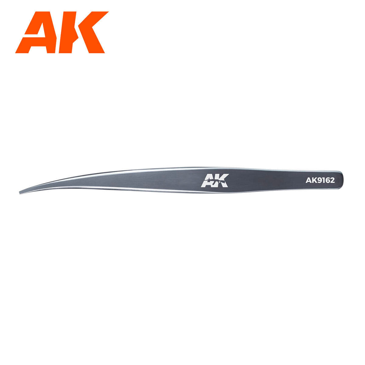 AK Interactive Hg Angled Tweezers 02 (Flat-End) AK Interactive
