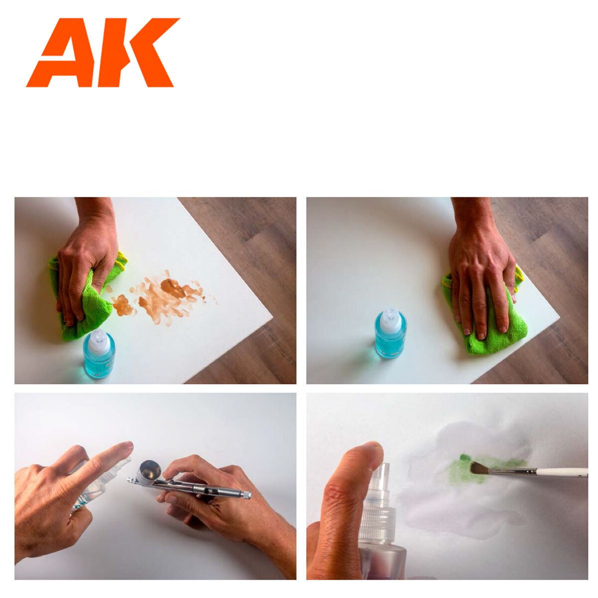 AK Interactive Atomizer Cleaner For Acrylic 125ml AK Interactive