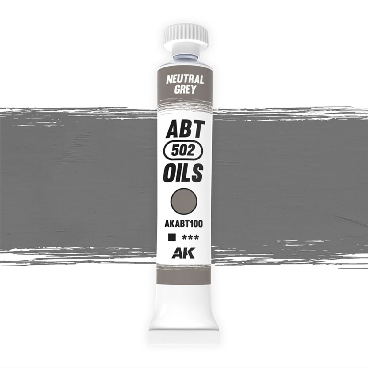 AK Interactive ABT 502: Neutral Grey 20ml Oil Paint AK Interactive