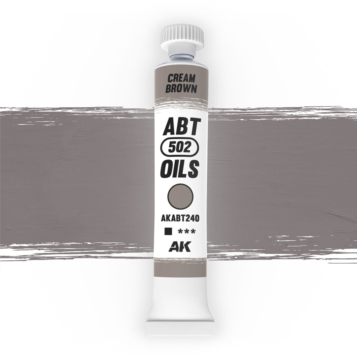 AK Interactive ABT 502: Cream Brown 20ml Oil Paint AK Interactive