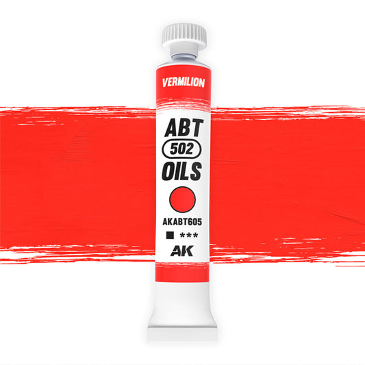 AK Interactive ABT 502: Vermilion 20ml Oil Paint AK Interactive
