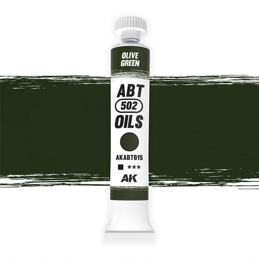 AK Interactive ABT 502: Olive Green 20ml Oil Paint AK Interactive