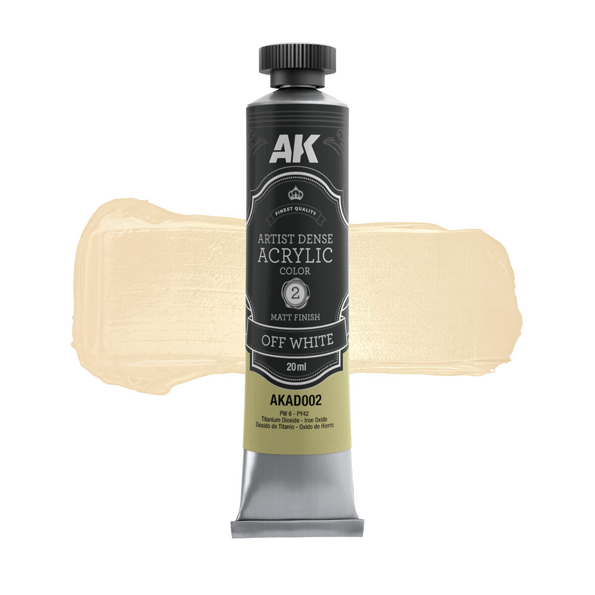 AK Interactive Artist Dense Acrylic Off White 20ml AK Interactive